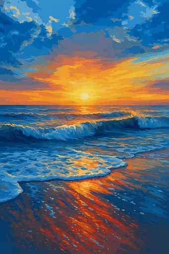 Atardecer Junto al Mar